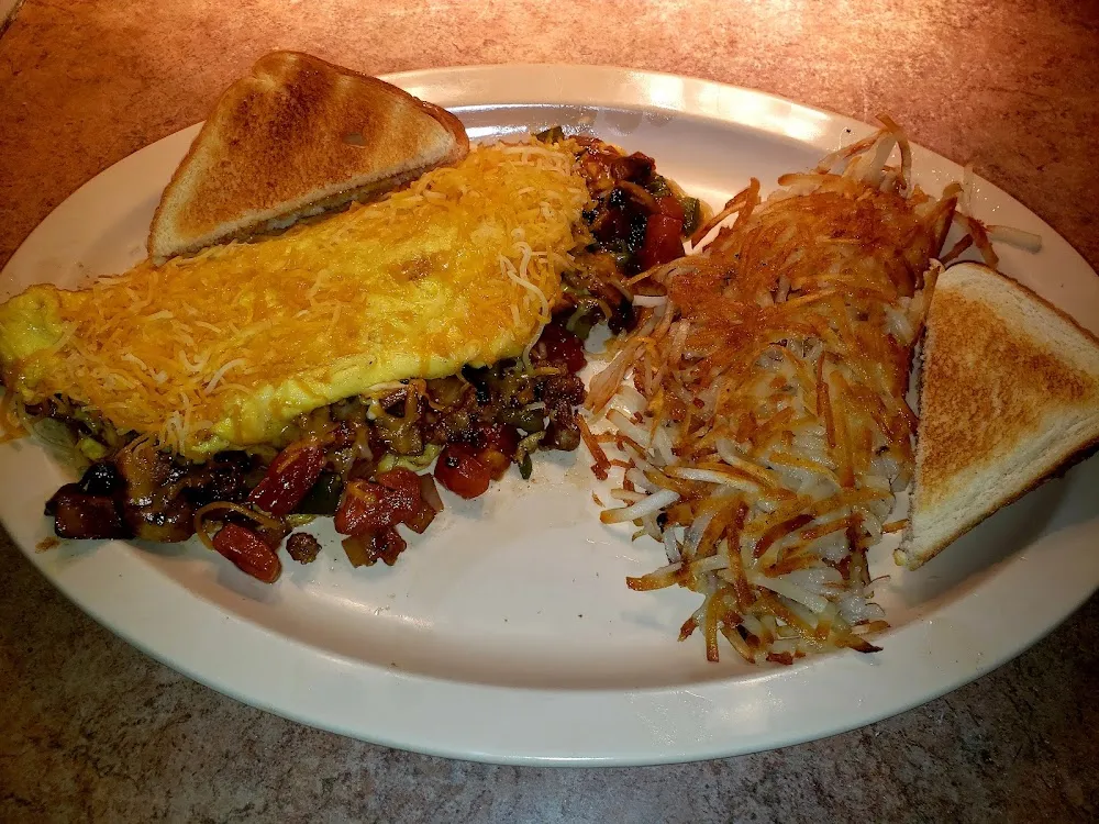 Western Omelet and Hashbrowns